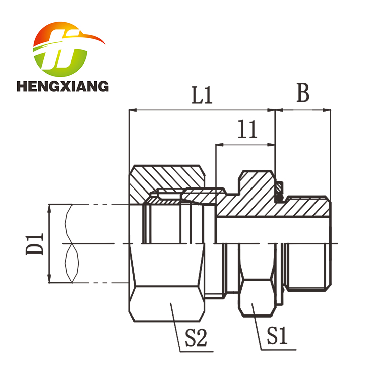 公制外螺纹柱端ISO 6149 1CH-RN